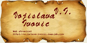 Vojislava Ivović vizit kartica